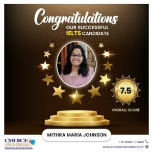 Successful candidate - Mithra Maria Johnson