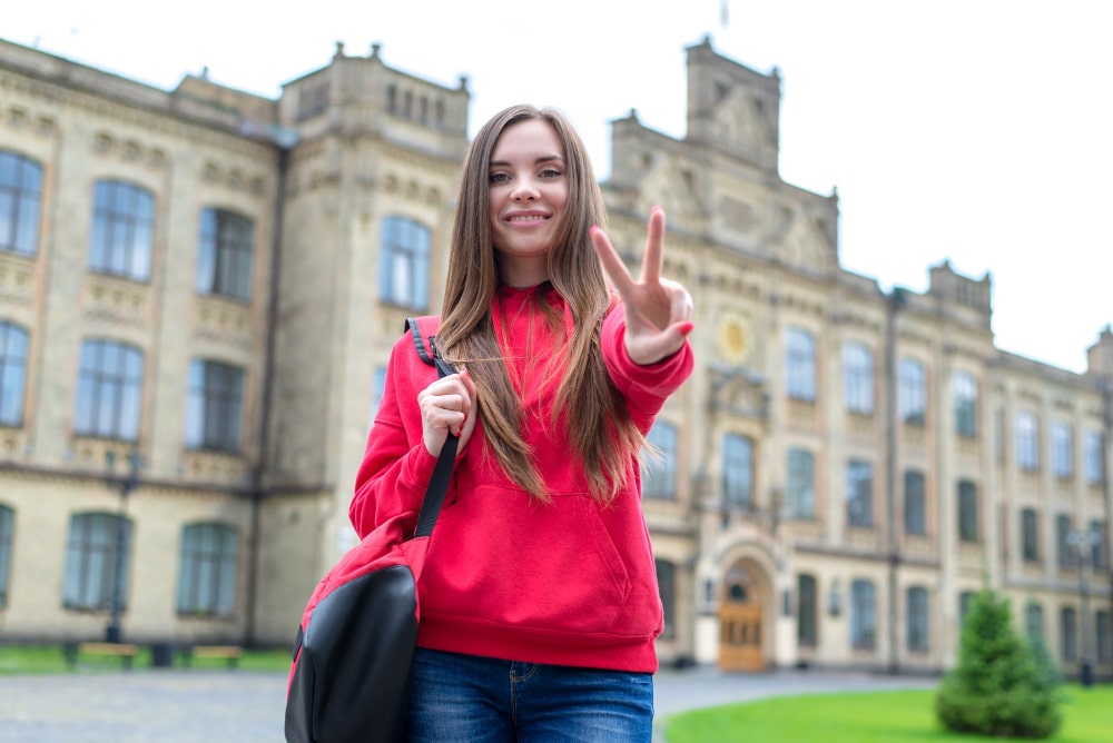 A student attending one of the best universities in Ireland